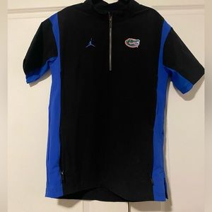 University of Florida windbreaker half zip with pockets, Jordan branding